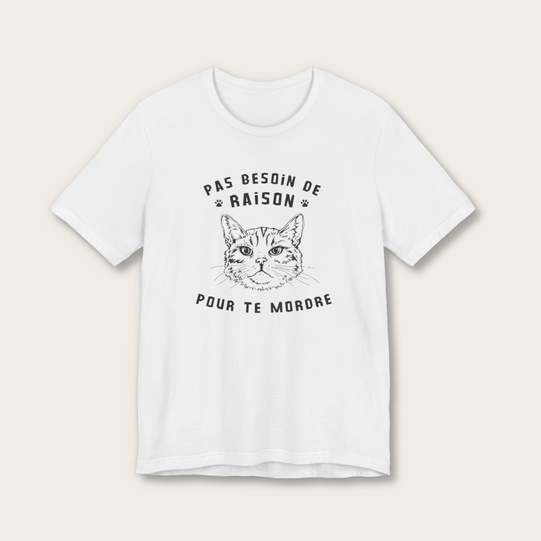 T-shirt unisexe - Les chats mordent