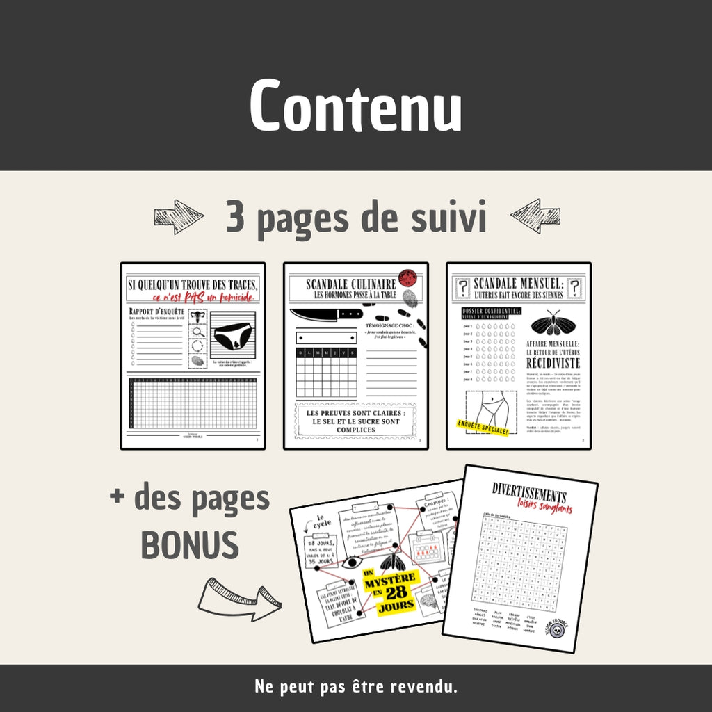 Suivi menstruel (PDF) - Scène de crime