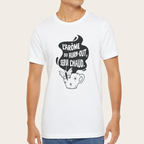 T-shirt blanc unisexe - L'arôme du burn-out